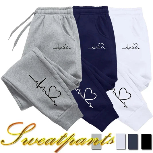 Calça moletom (sweatpants) casual, alta qualidade, fitness