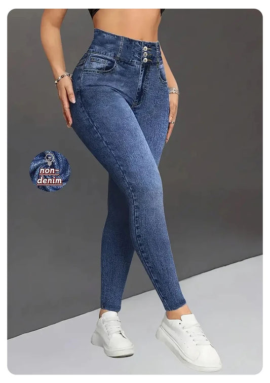 Legging feminina para academia/yoga, elástica
