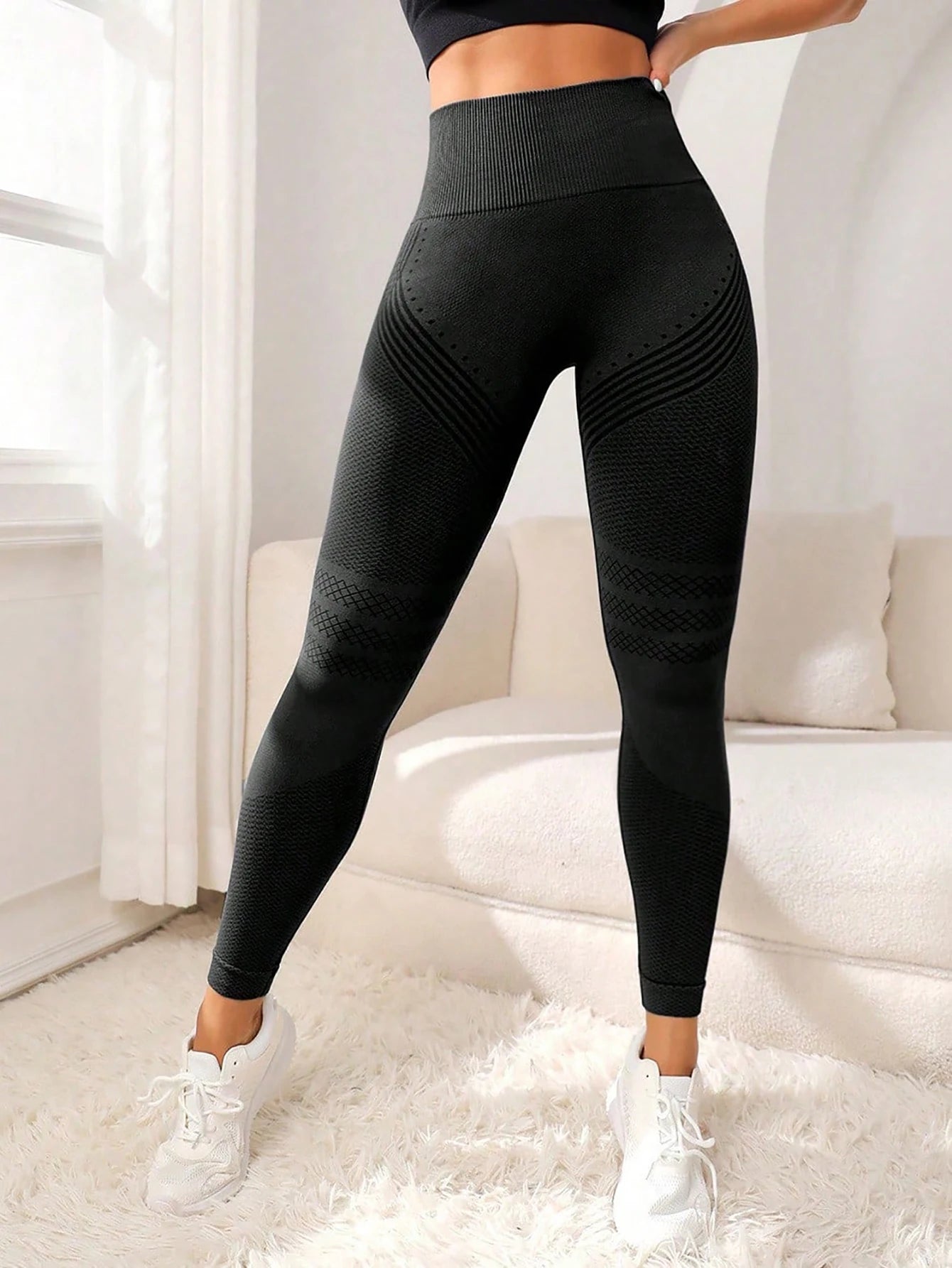 Legging 3D controle de celulite, cintura alta, levanta bumbum