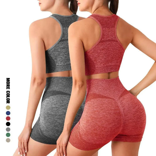 Conjunto shorts + top esportivo (ginásio)